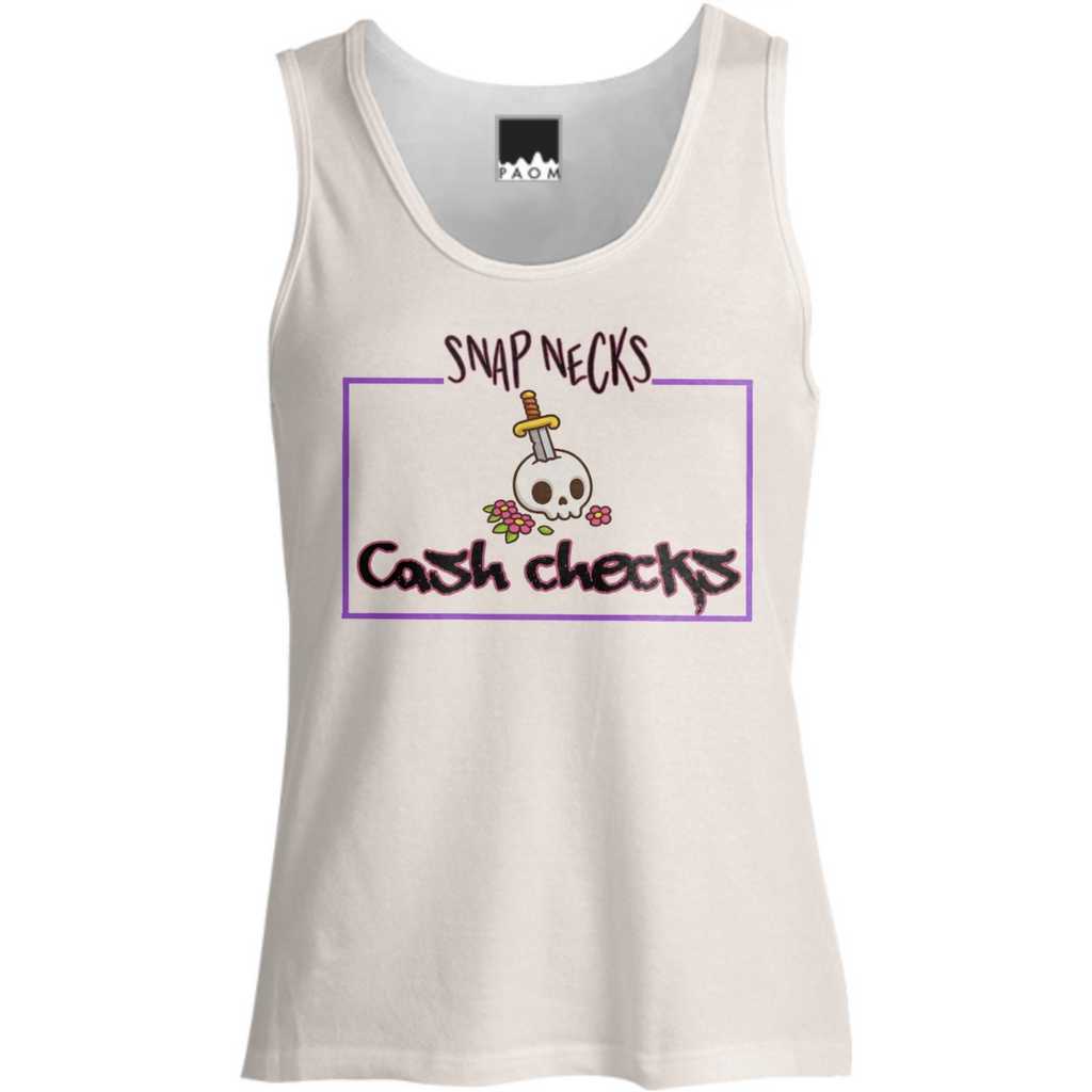 Snap Necks Cash Checks Tank Top (Womens)