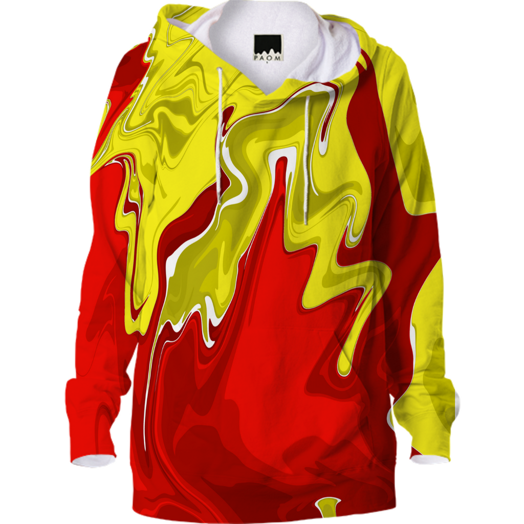 Yellow and red liquid movement
