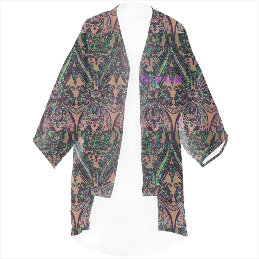 Lace Faux Linen Kimono!  CBDOilPrincess!