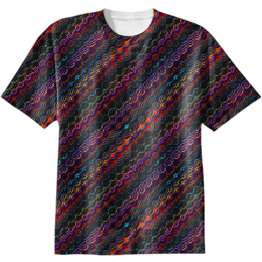 Dark Multicolored Mosaic Design Pattern