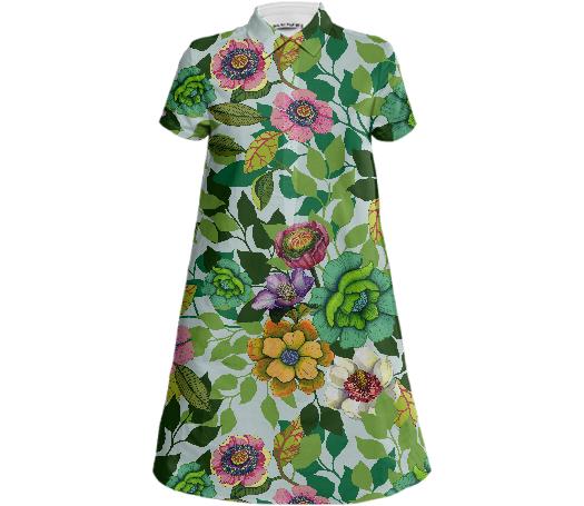 English Garden Hand drawn flower pattern