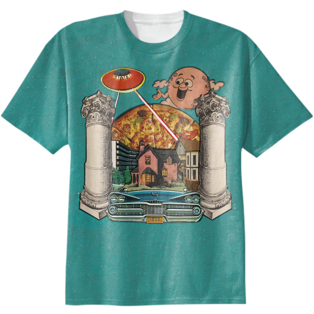 Metacities / Pizza Attack (Cotton T-Shirt)