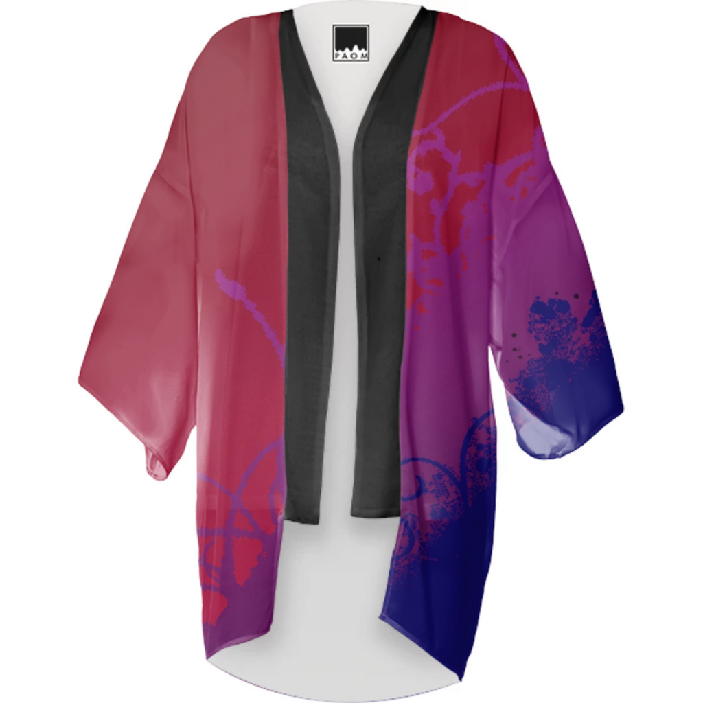 dark blue red