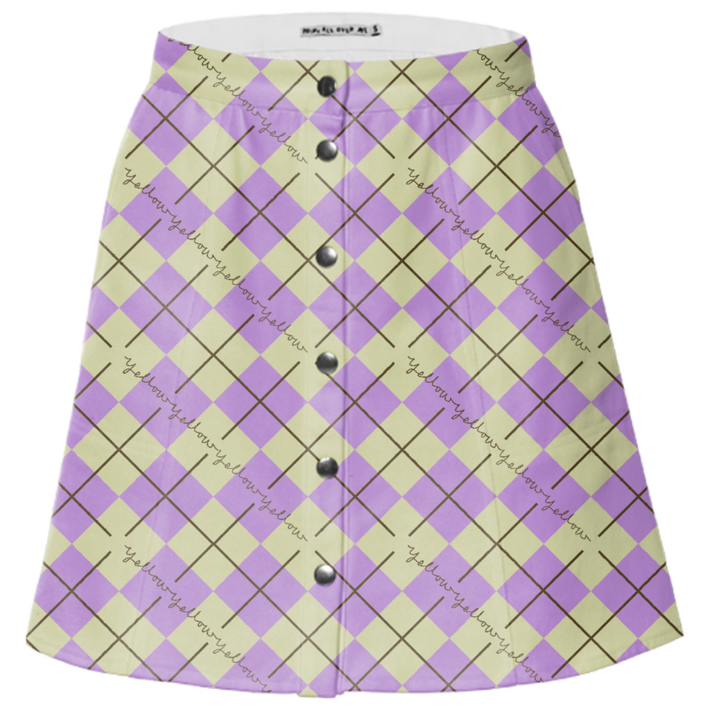 MM P + Y Argyle Mini Skirt