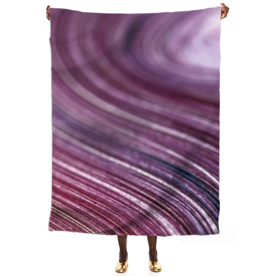 Designers Scarf Purple with stripes