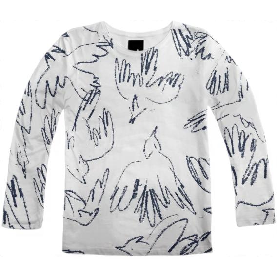 Sketchy Birds Long Sleeve top