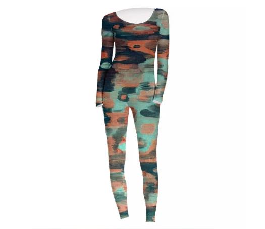 Sea Foam Unitard by Amanda Laurel Atkins