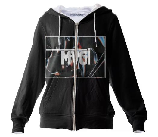 MVGI Black Plastic Zip Hoosdie