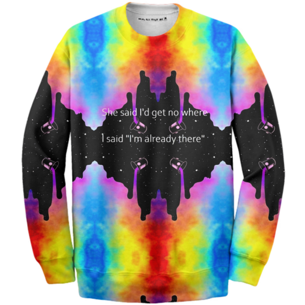 Cosmic Rainbow Spill Crewneck