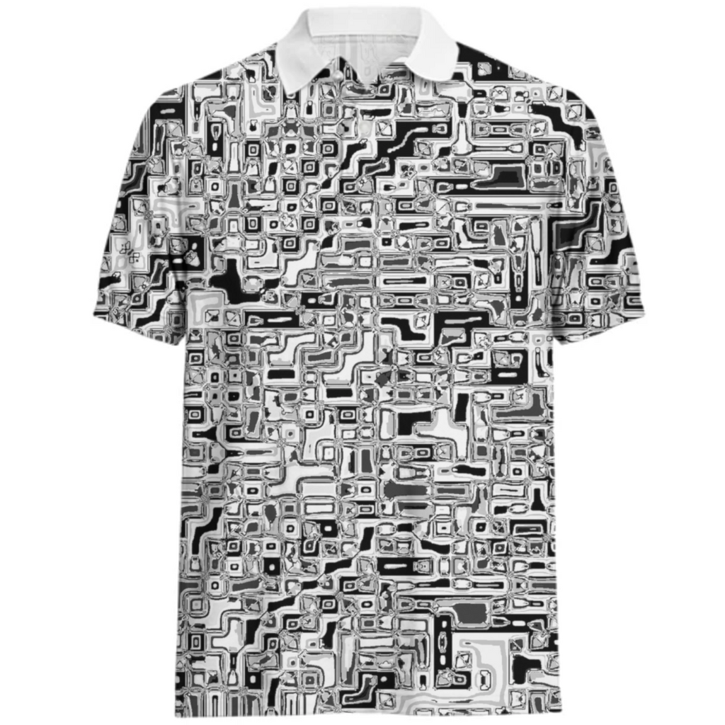 squared black white