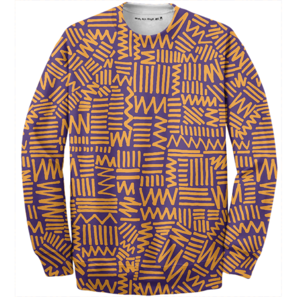 Fresh & Fun Zig Zag & Lines Pullover Colour way 2