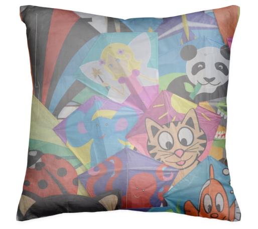 Electric Tribe Rainbow Kite Pillow
