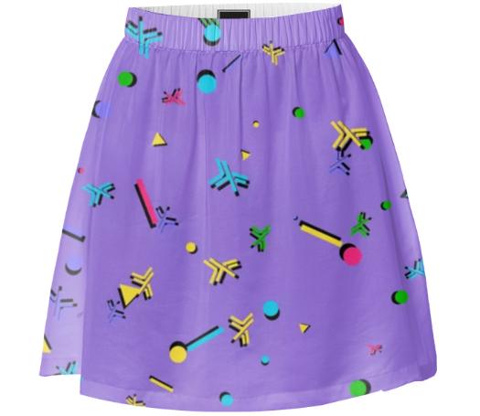 RetroHaskell Purple Fiesta Summer Skirt