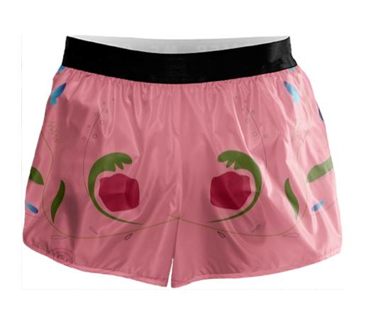 Designers Artistic Shorts with handdrawn Summer design