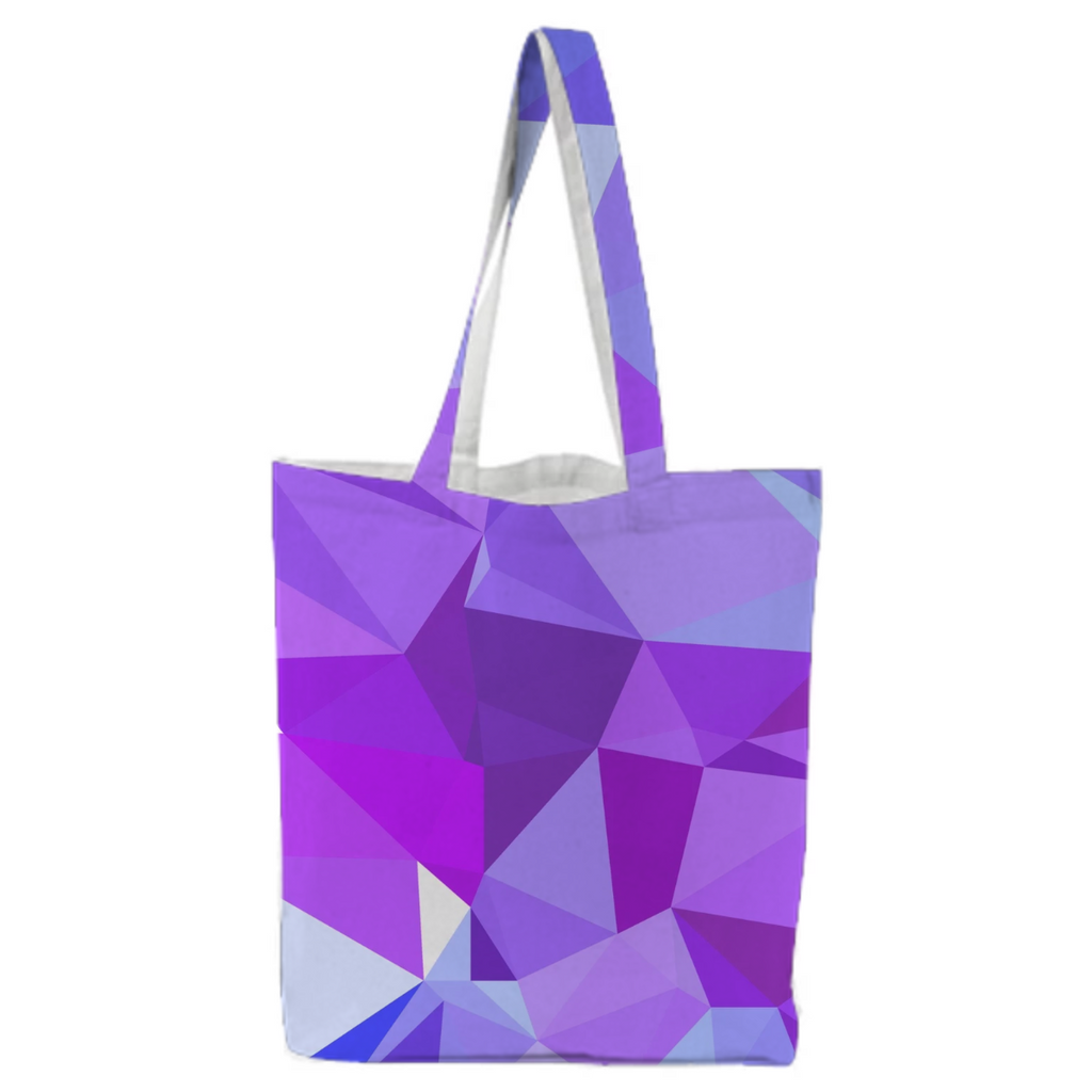 polygonal purple and blue