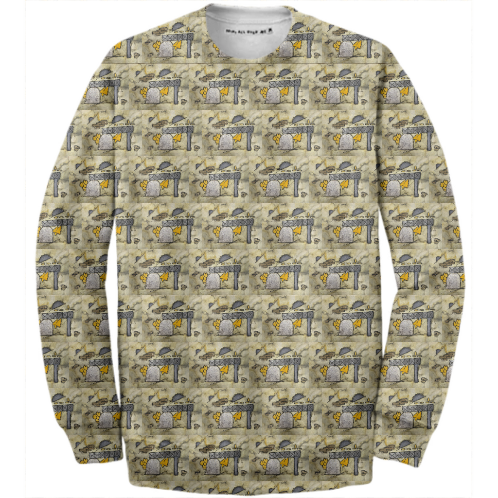 silk painting sweatshirt