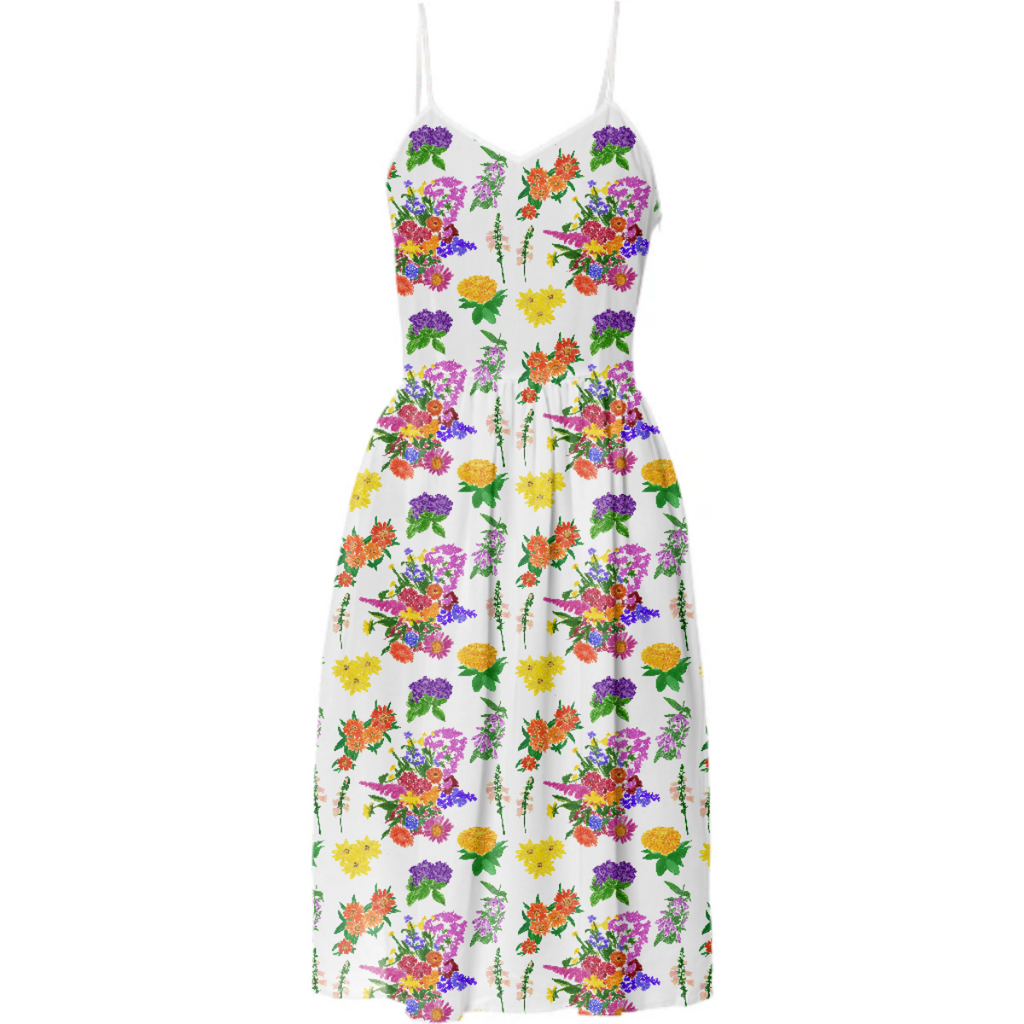 Maine August garden summer dress