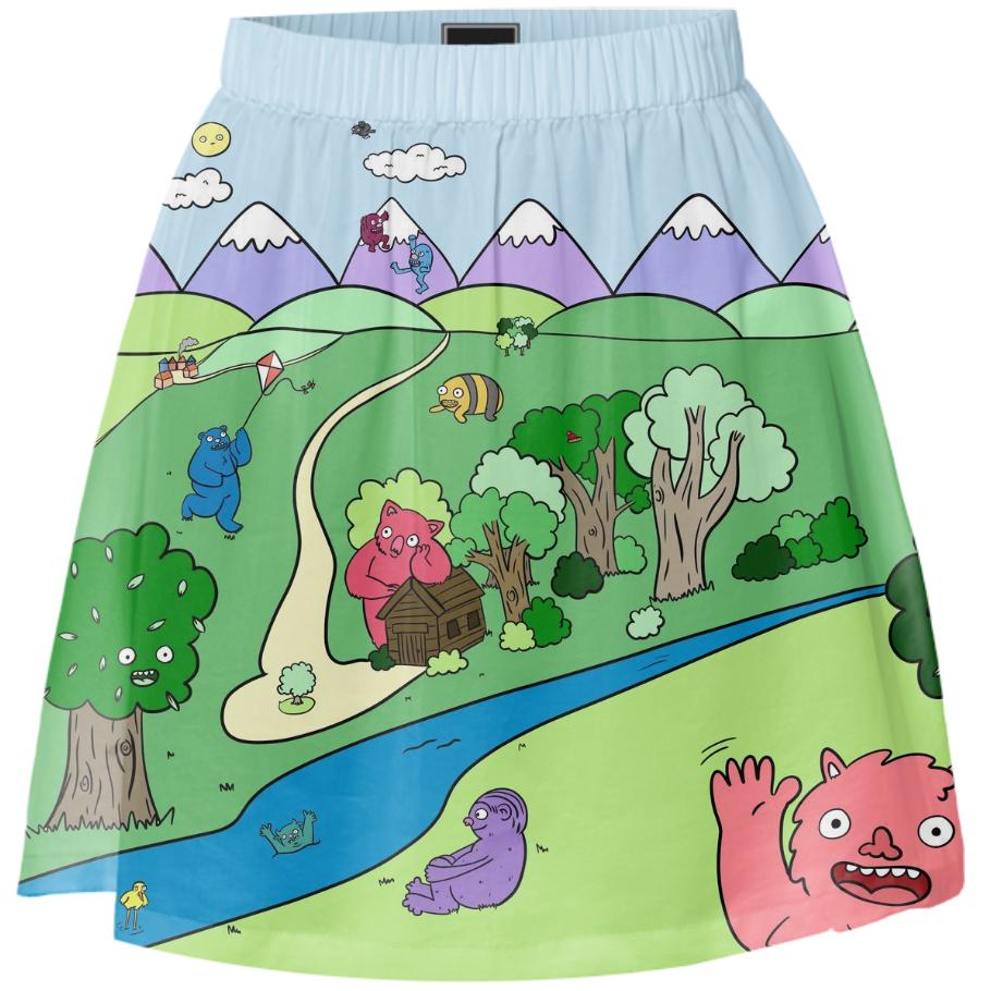 Monster Valley Summer Skirt