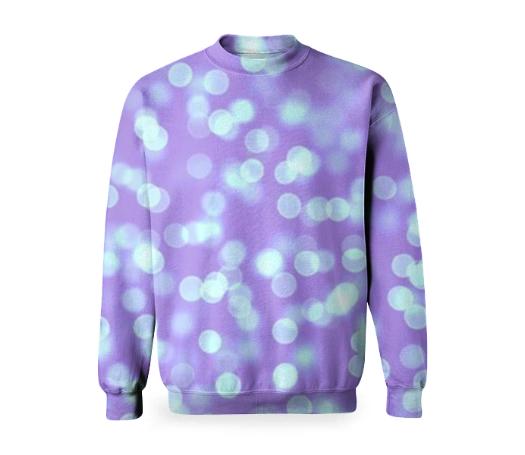 Blue Purple Bokeh Sweatshirt