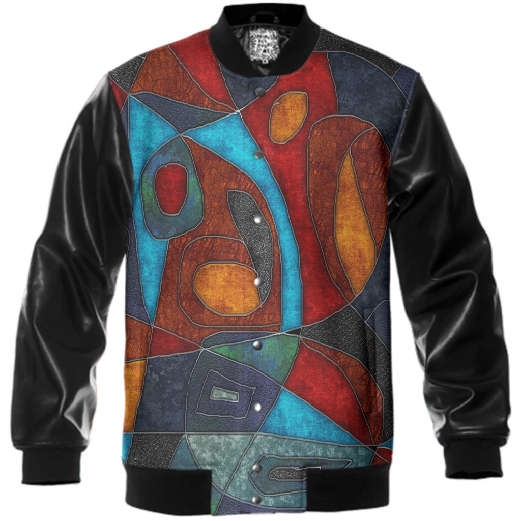 Abstract With Heart Varsity Jacket