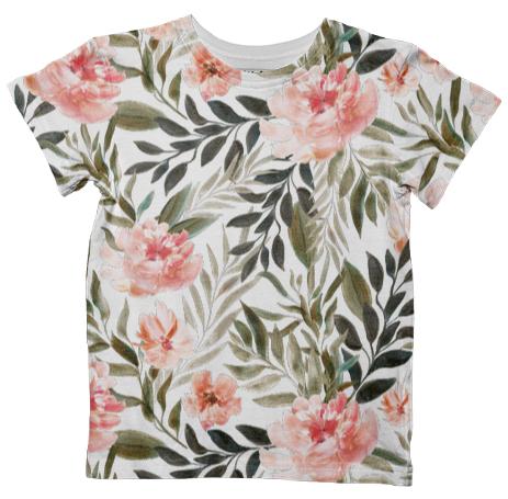 Kids tshirt with roses