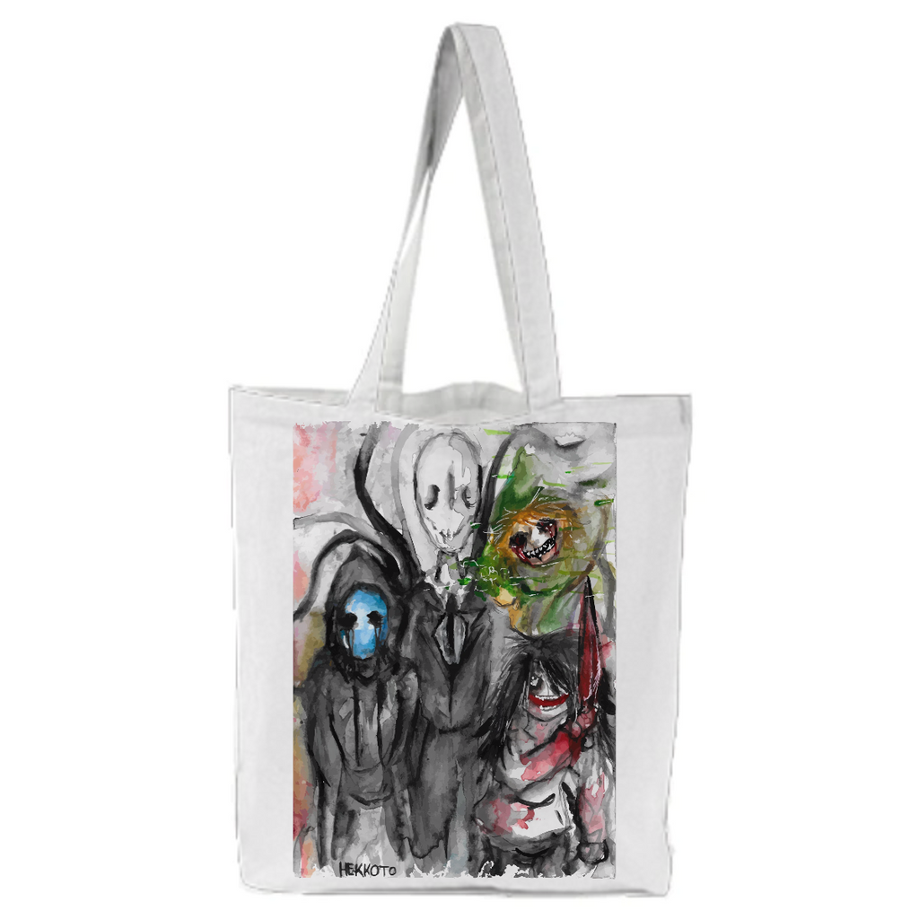 Creepypasta characters horror serial killers tote bag