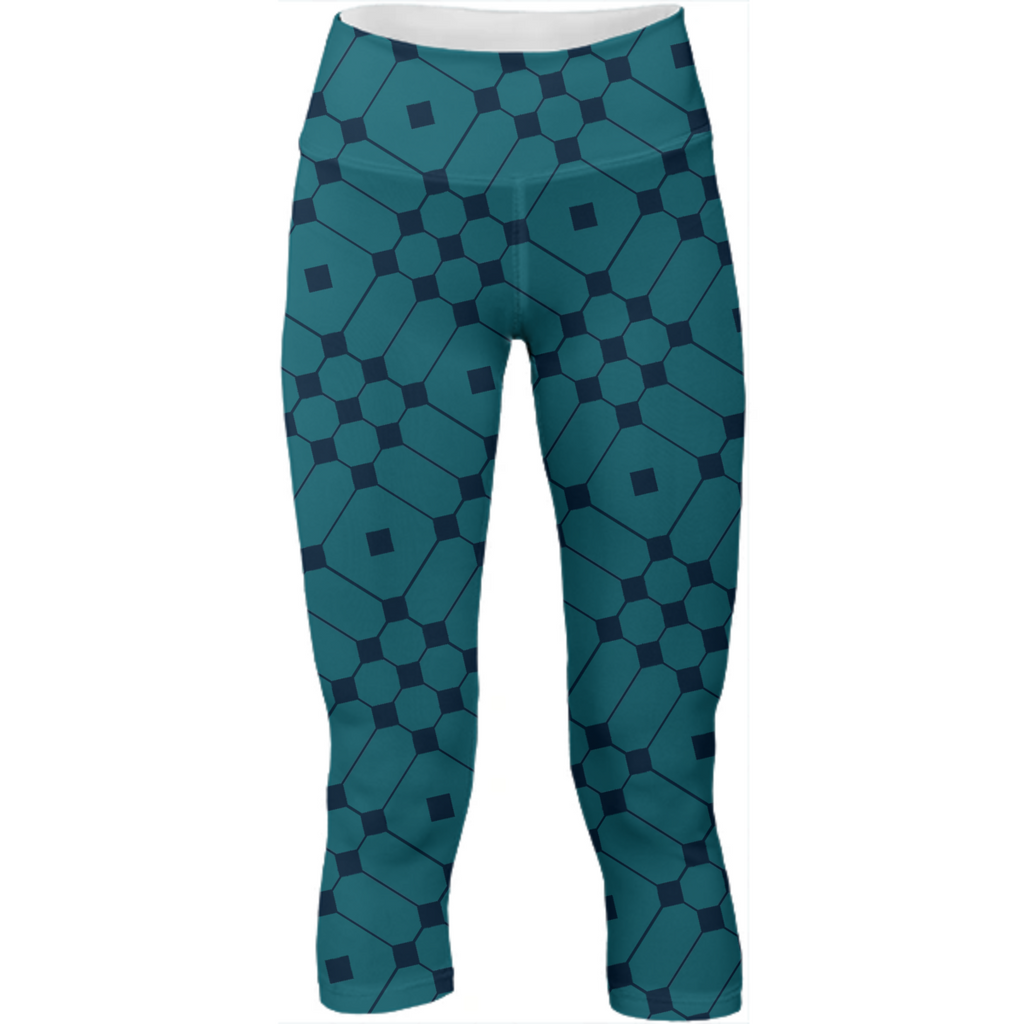 Diamond Pattern no. 1 on teal