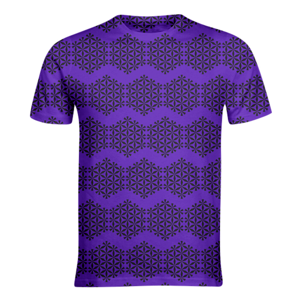 Purple hexagon stripes