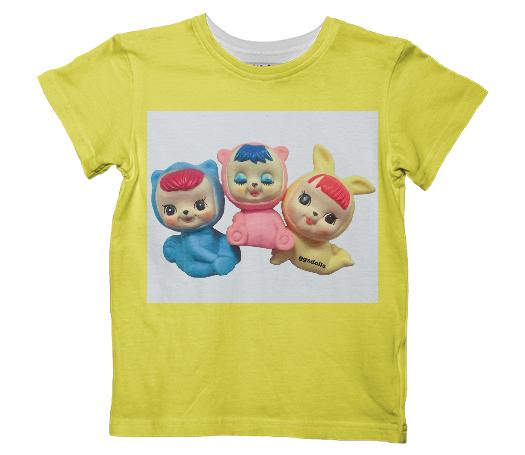 ggsdolls creation Squeak Toy Animal Trio Yellow Kids Tee