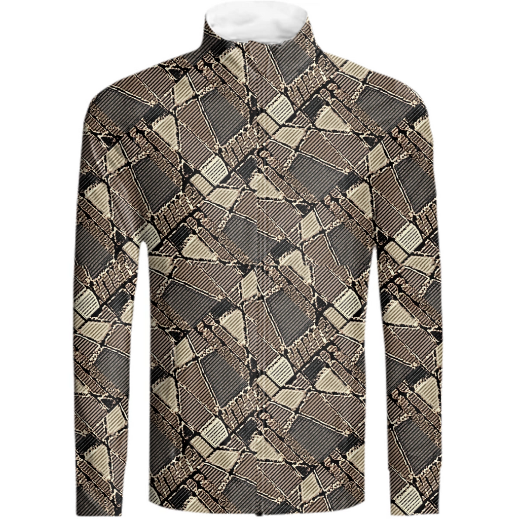 Brown Geometric Camo Design