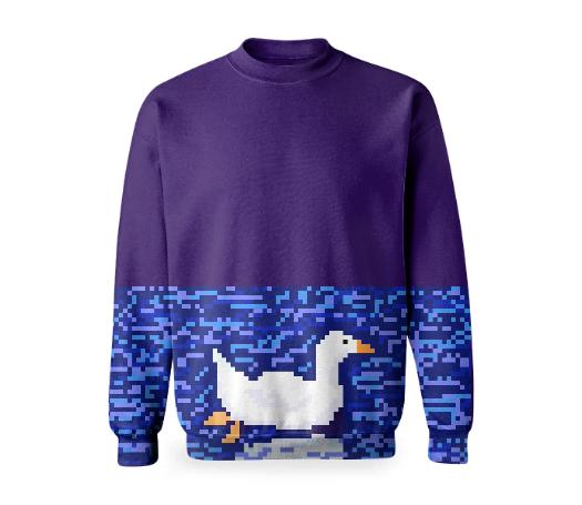 I m a Duck Pixel Sweatshirt
