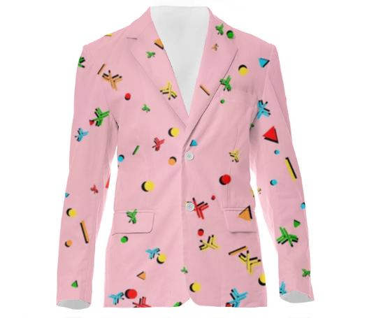 RetroHaskell Pink Carnaval Suit Jacket