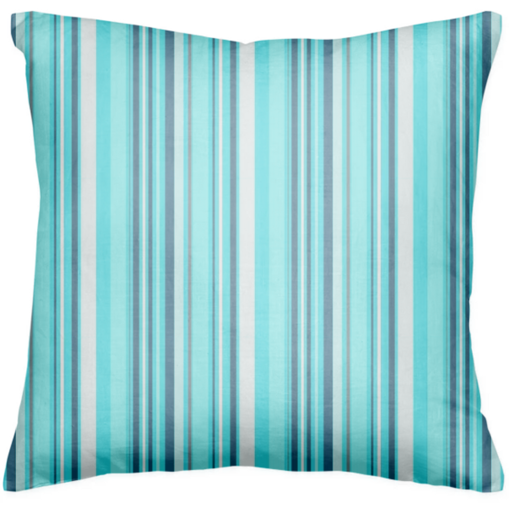Blue Stripes Explosion Pillow