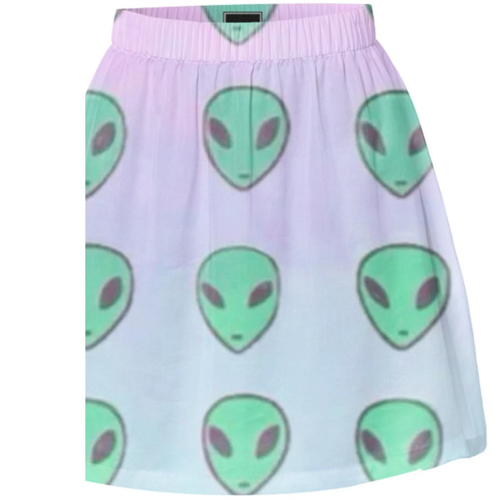 Pastel Alien Summer Skirt