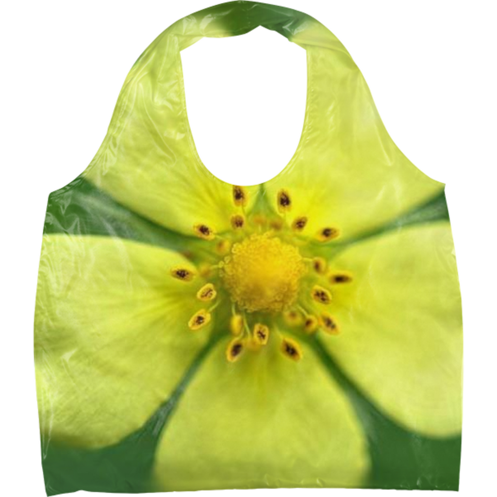 Yellow Wildflower Detail Eco Tote