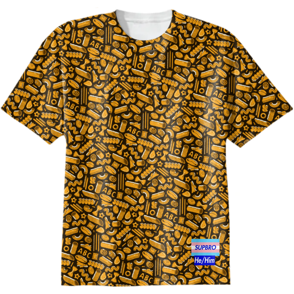 SUPBRO PASTA T SHIRT BLK