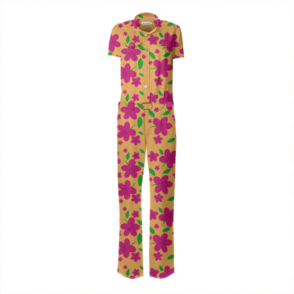 Bright Retro Flower Print