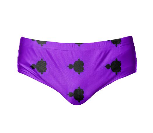 Purple Background Mandelbrot Speedo