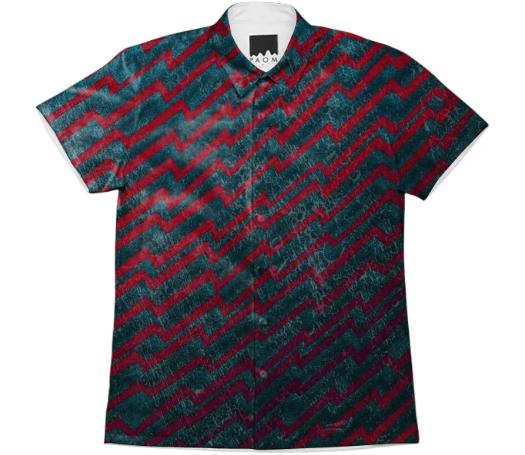 Deep Reef Currents Short Sleeved Shirt