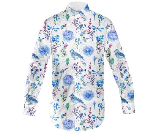 Floral Long Sleeve Shirt LS0004