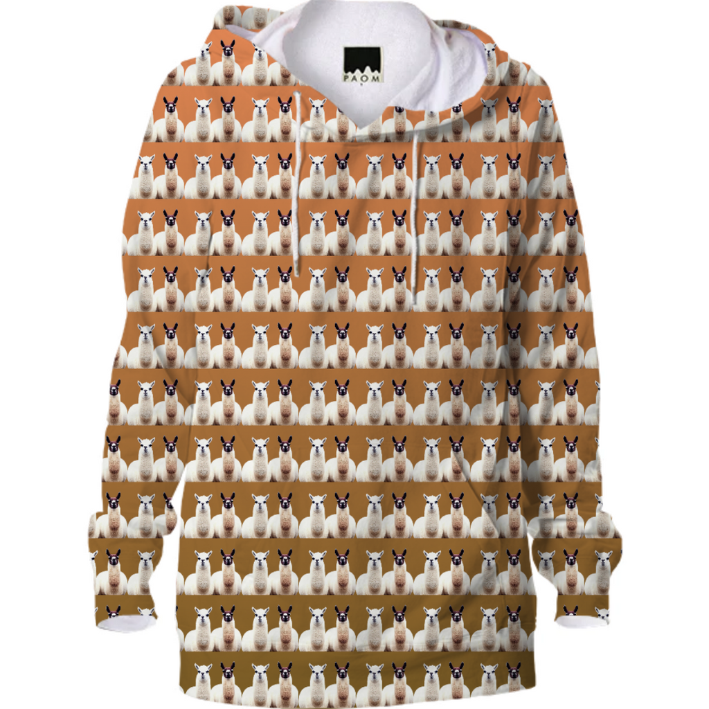 Llama Geometric Orange