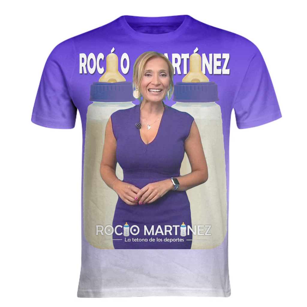 Rocio Martinez la biberones milk purple shirt