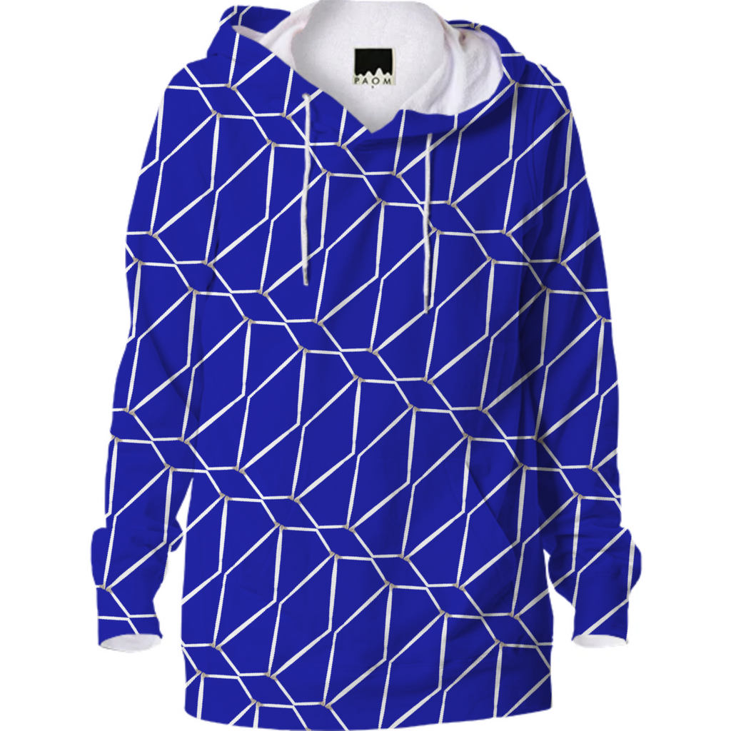 Blue and White Geometric