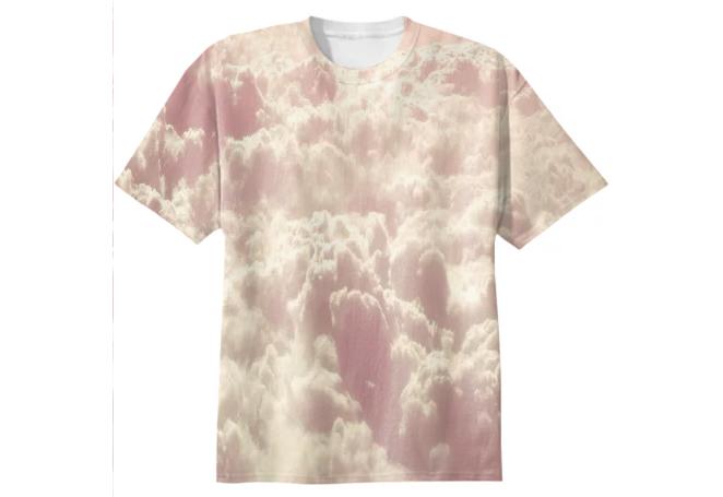 Heavenly Clouds Cotton T Shirt