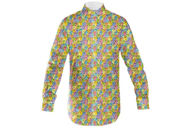 MULTI FIST LONG SLEEVE BUTTON DOWN