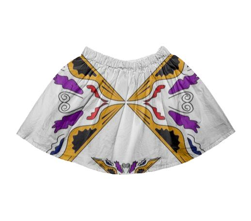 Designers skirt white with Gold