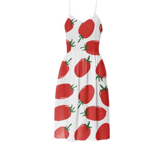 tomato summer dress