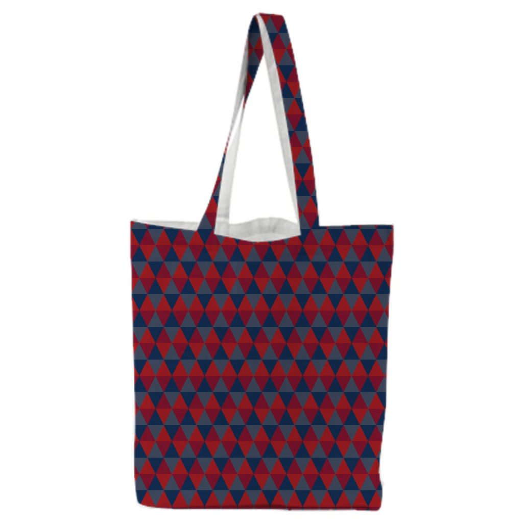 blue and red diamond pattern