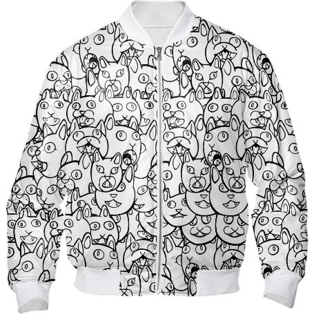 Meow Meow Bomber Jacket