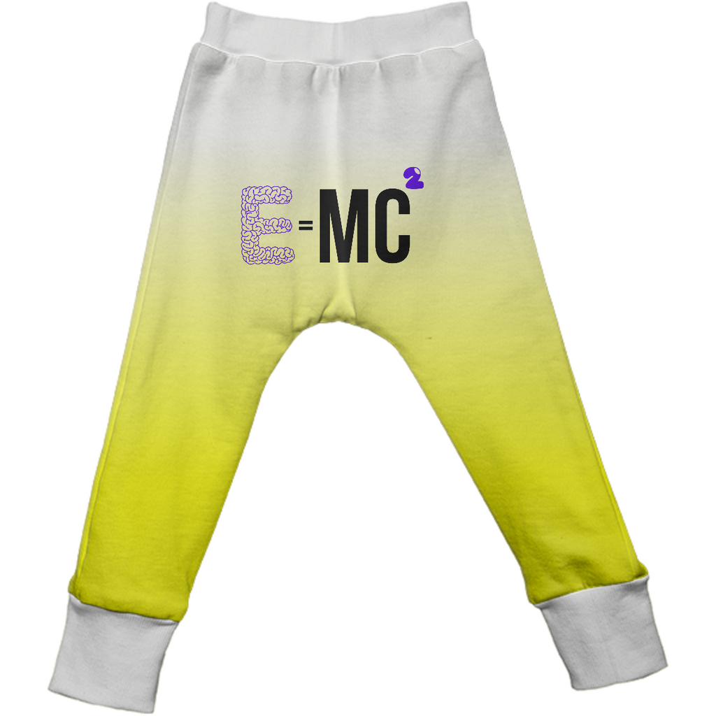 E=MC2 Yellow/purple drop pant
